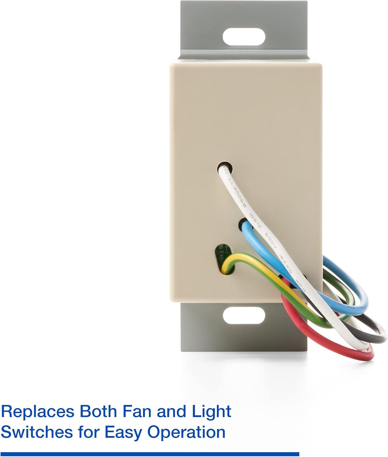 Panasonic SmartExhaust Programmable Fan/Light Switch with Timer & Wall Control, FV-WCPT1-W, White