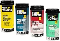 Vista 12 de Tub O' Towels, Toallitas de limpieza resistentes para múltiples superficies, 17,8 cm x 20,3 cm, bote de 40 unidades, elimina grasa, suciedad
