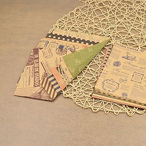 Amazon Co Jp 60 Pc 折り紙クラフト紙 Diy 便箋などカラフルなハンドクラフトダブルサイド サプライ Fiychee Hgewatg ホーム キッチン