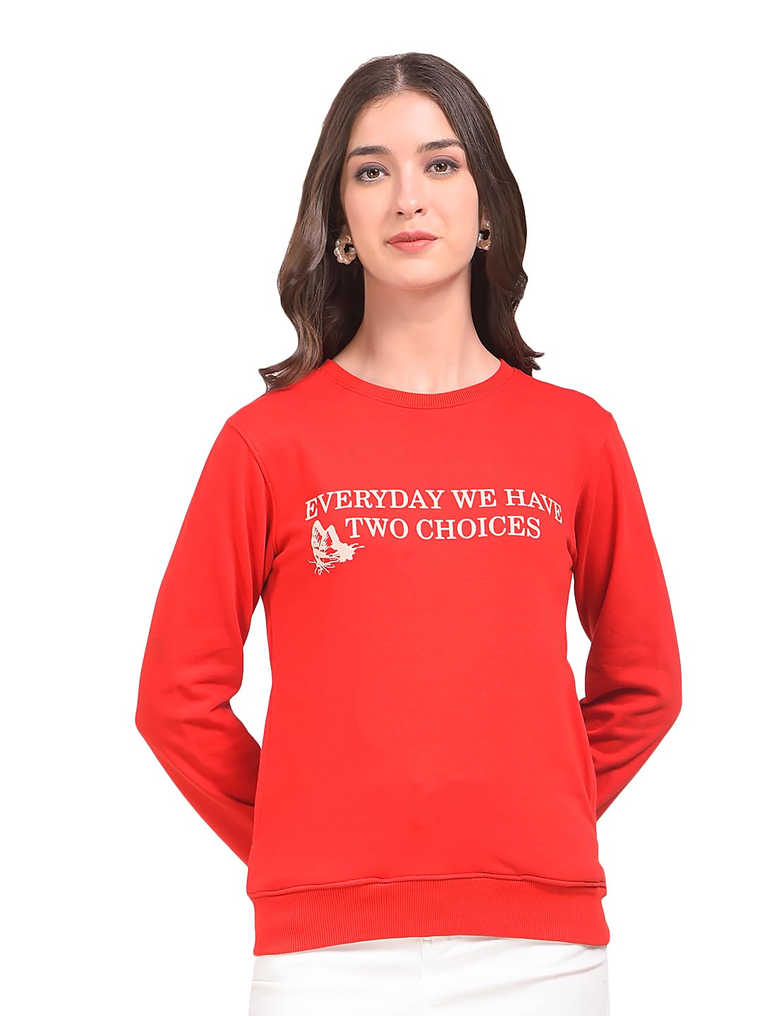 crimsoune club Women's Red Graphic Print Sweatshirt-picture-19