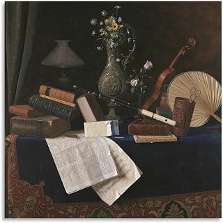 William Harnett,Ease,Still Life,art Prints,Vintage Art Art Wall Decoration Poster Family Bar Restaurant Garage Cafe Art Sign Gift Unframe-William Harnett,Ease,Still Life,art Prints,Vi 20x20inch(50x50c