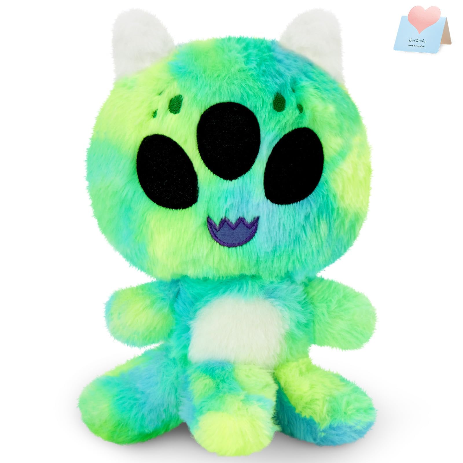Green Alien Plush Toy Soft Tie Dye Alien Stuffed Animal