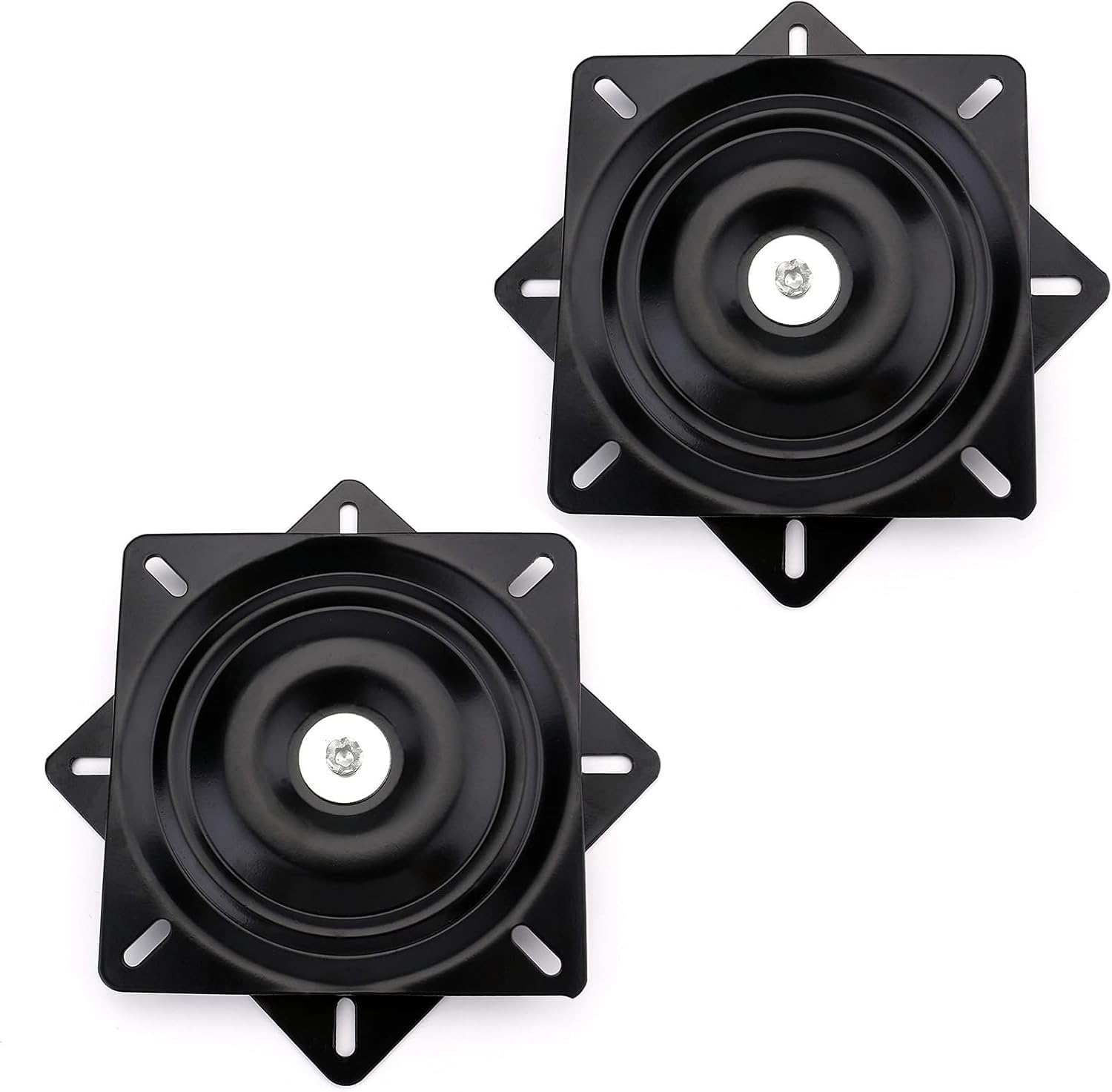 178 mm drehbare Platte, 360 ° drehbare Platte, drehbare Platte mit Kugellager, Drehplatte aus Stahl für Küchenbarhocker, Thekenstühle, Schwarz