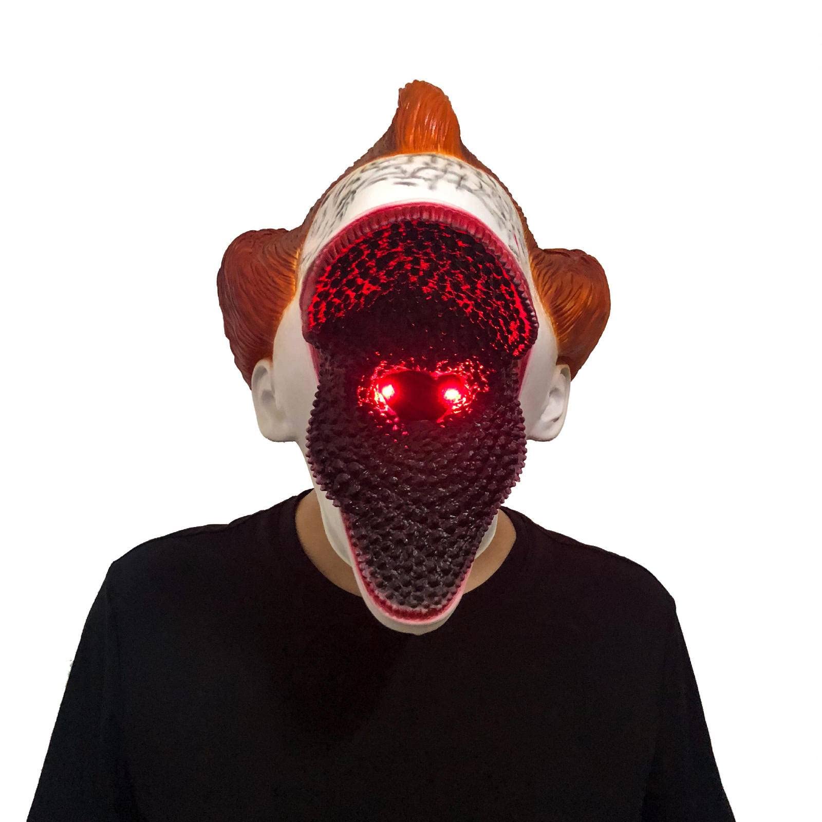 Amazon.co.jp: ホラー ピエロ マスク 不気味な IT ピエロ マスク LED