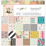 Crate Paper Maggie Holmes Confetti Patterned Paper Pad, 12 by 12-Inch
