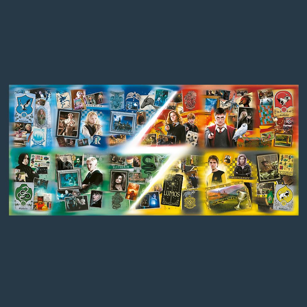 Trefl Prime - Puzzle UFT: Harry Potter, The Houses of Hogwarts - 9000 Tessere, Puzzle di Grandi Dimensioni, Cartone Più Spesso, BIO, EKO, Divertimento per Adulti e Bambini a partire dai 12 anni
