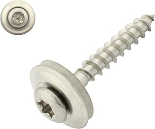 100 Stück Spenglerschrauben mit Dichtscheibe 15mm Torx 4,5x35 DIN 7995 Edelstahl A2 V2A