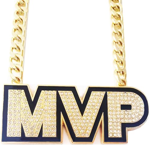 Medalla de cadena MVP Champion, ganador del premio del campeón de oro, collar de trofeo para niños y adultos, jugador, equipo, fútbol, fútbol,
