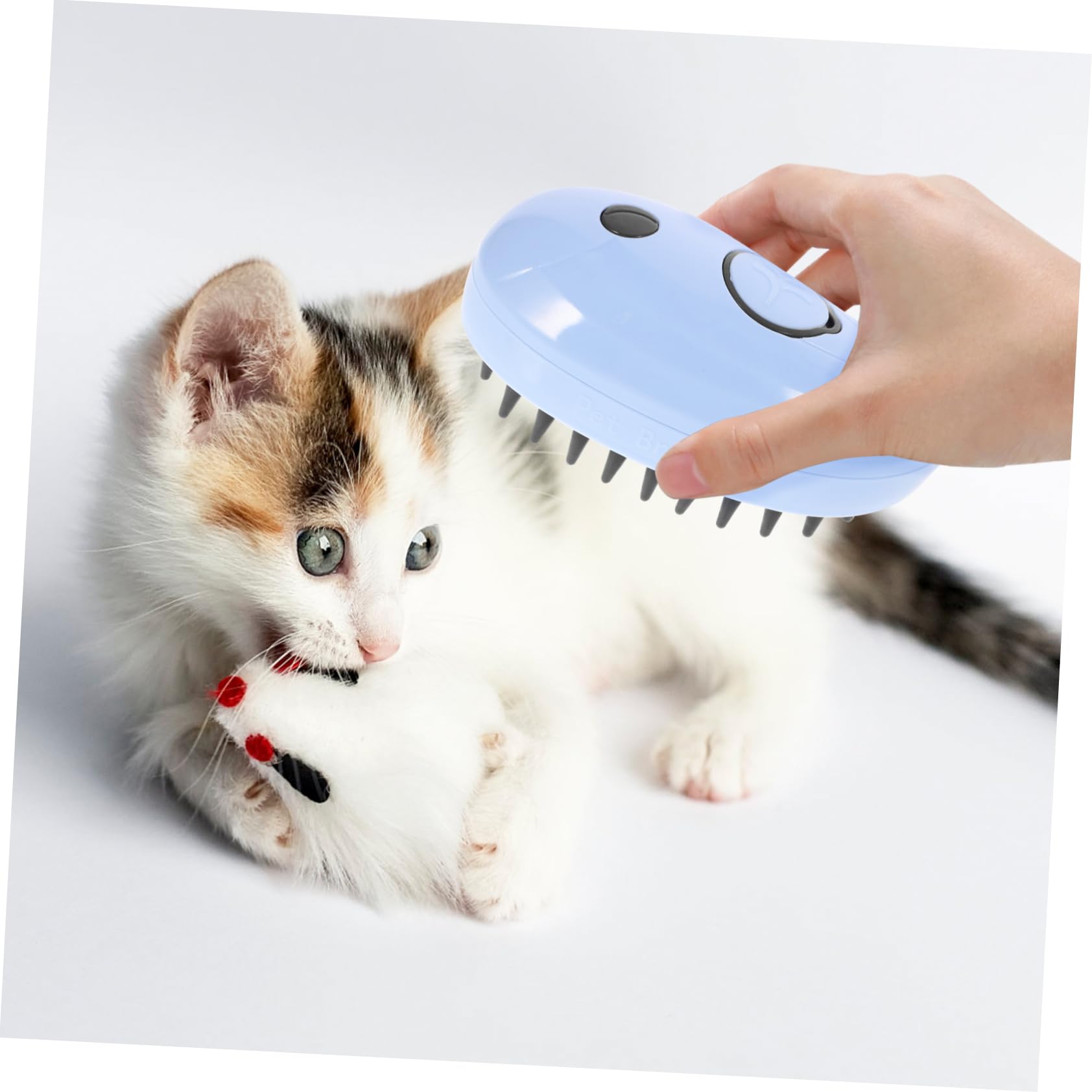 Supvox 3stücke Selbstreinigende Dampfbürste Für Katzen Multifunktionsbürste Mit Massagefunktion Und Effizientem Haarentferner Für Langhaarkatzen