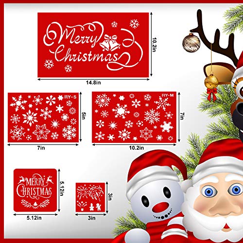 Pochoir réutilisable flocon de neige Noël pour dessins nets - 4
