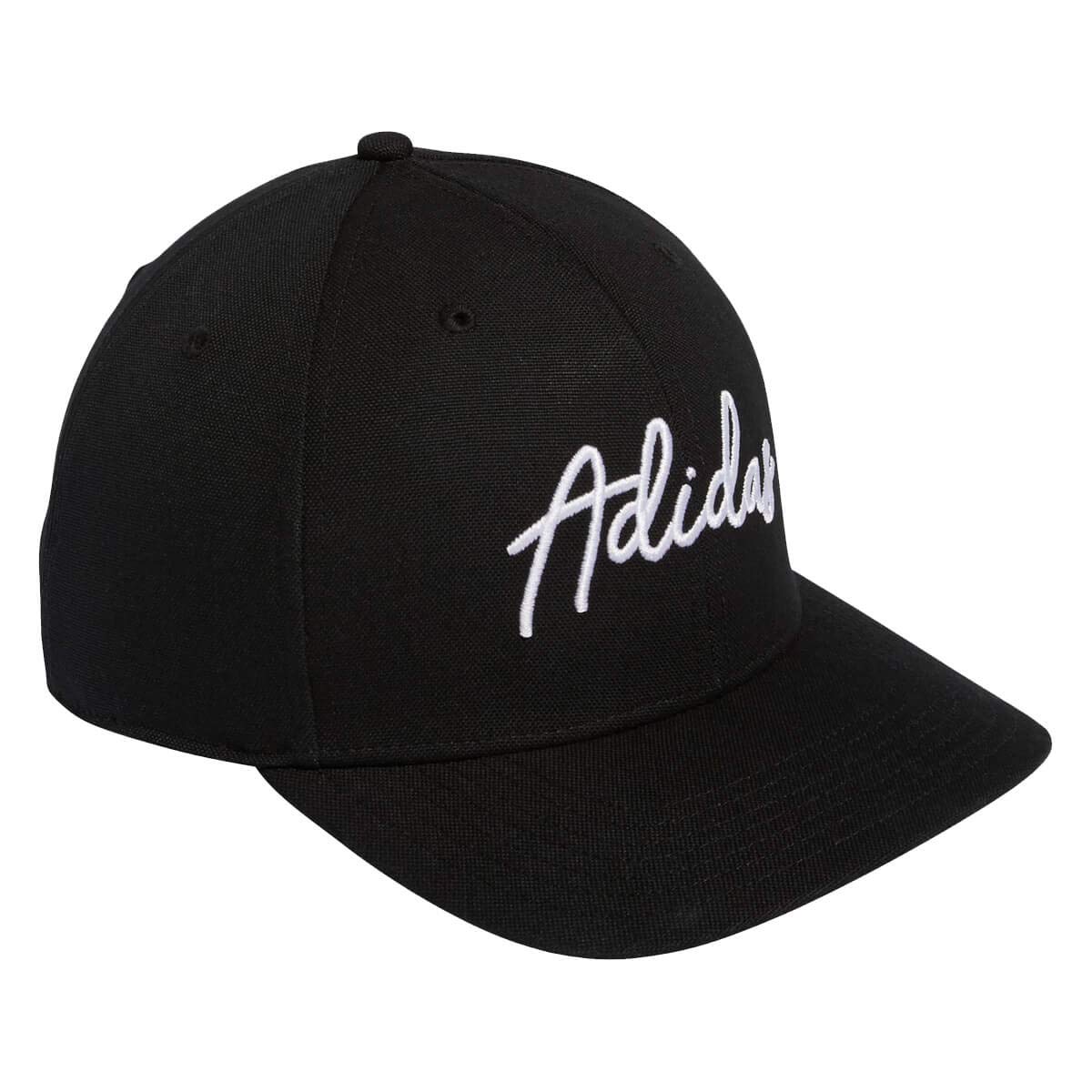 adidas Golf Mens Script Cap - Black - One Size