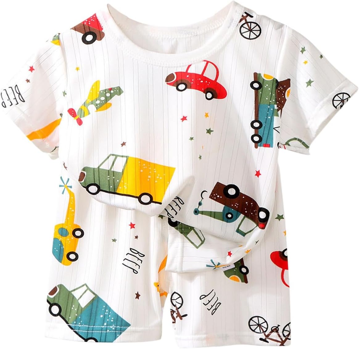 Toddler Boy Set Kids Girls Summer 2 Pieces Outfits Short Sleeve Shirts Shorts Sets Casual Cute Shorts Suit