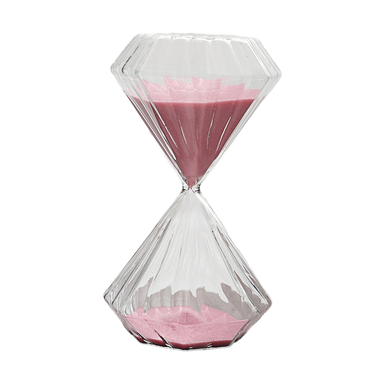 KIXZSAZ Sand Glass Timer Game Office Bathroom Usage 30 Minute Timer Crafted With Exquisite Detail 30 Min Sand Hourglass Minutes Pink For Kitchen