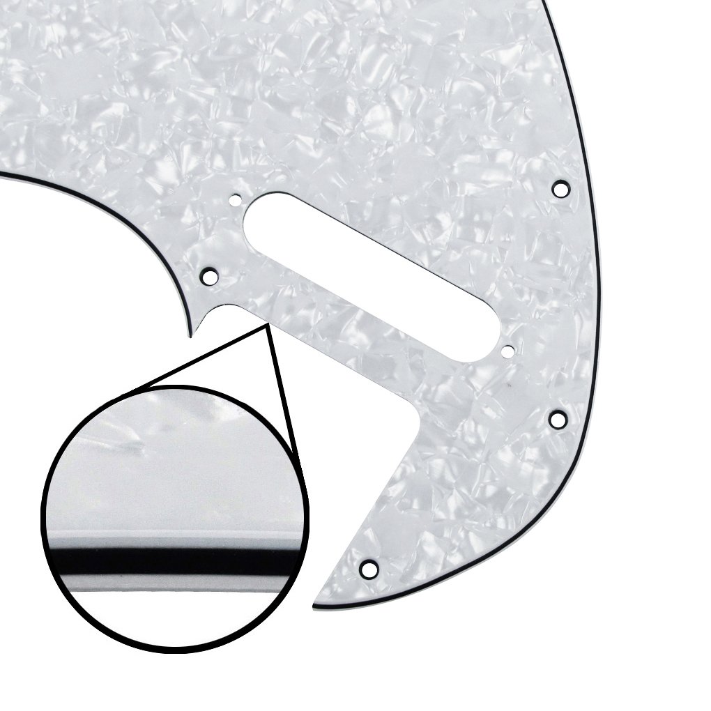 BIPROS 8 Trous Guitare électrique Pickguard TL Pick Guard Plaque à Gratter Fit Américain
