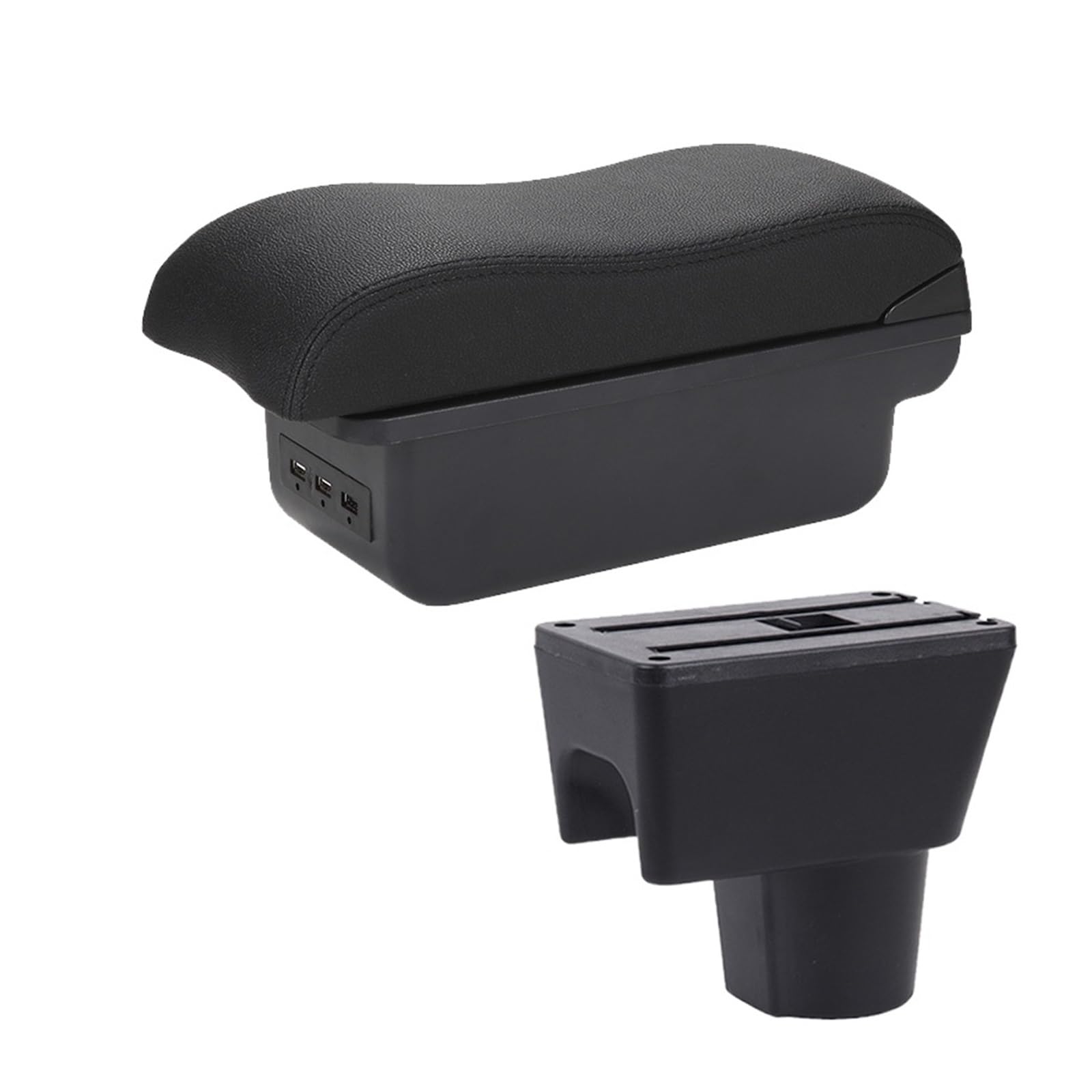 Baiqimv For Renault For Dacia For Duster For Oroch 2012-2018 Car Armrest Box Storage Box Parts Car Accessories(B2 3USB)