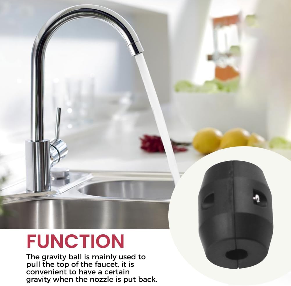 Pull Down Faucet Hose Weight Ball,Kitchen Sink Pull Out Faucet Gravity-Ball,Sink Basin Pull-Out Sprayer HeavyGravity Replacement Parts,for Most Faucets Hose(Screw Style)