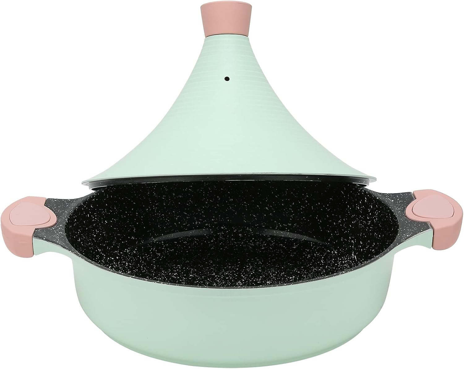 NonStick Tagine Pot, Aluminum Alloy Practical Convinient Green Tagine Pot for me for Soup Pot for Stew Pot for Kitchen//2244
