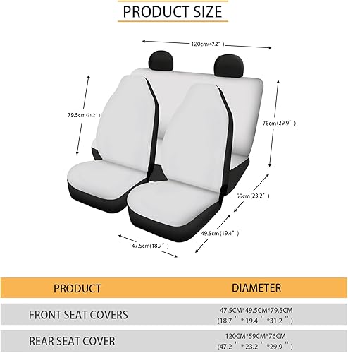 Miniatura 7 de CLOHOMIN Funda de asiento de coche con estampado azteca nativo americano, Navajo Western Southwest, accesorios para mujeres y hombres, fundas de