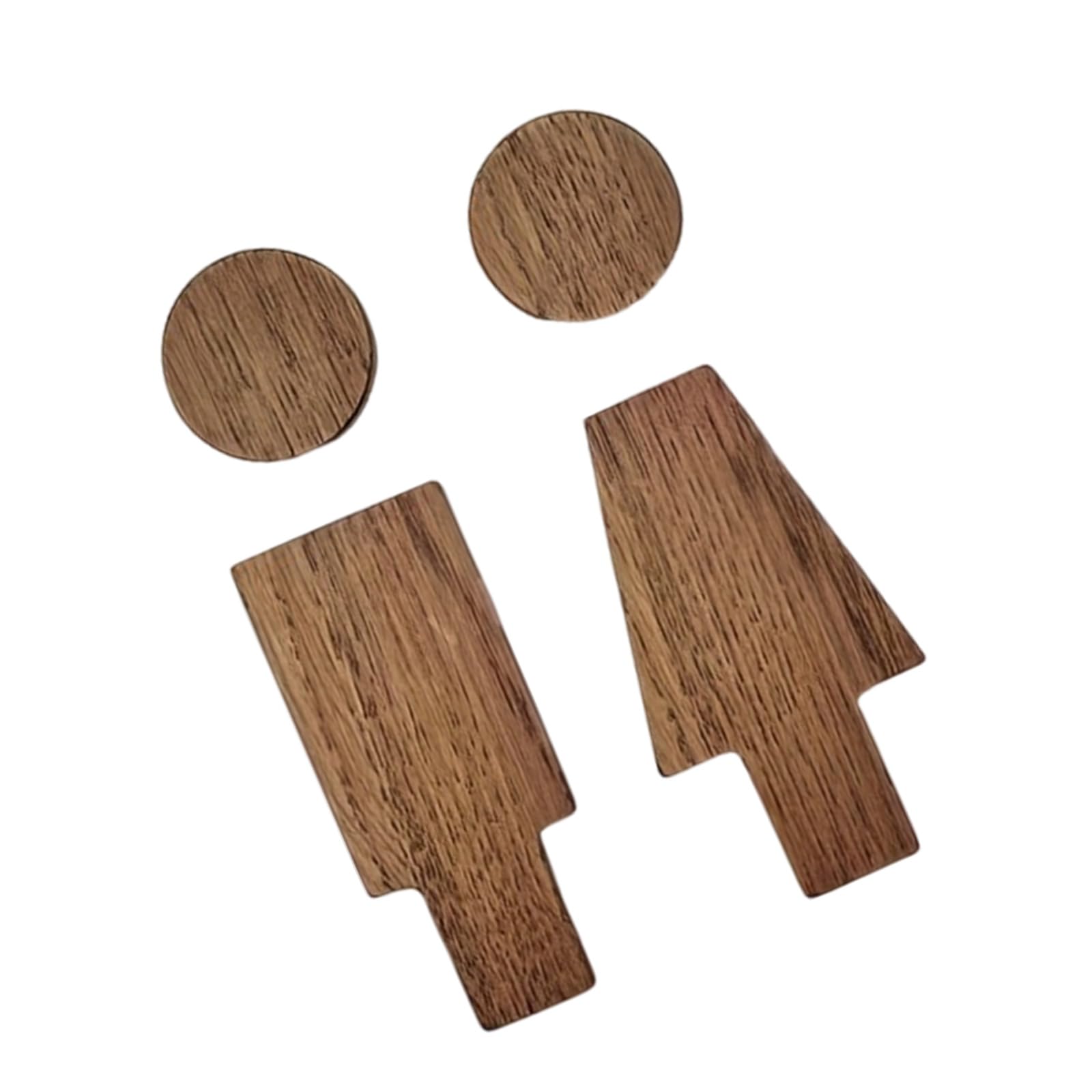 Jazuaiao And Women Wood Toilet Sign Set for Home Restaurant Decors Bathroom Door Signs Restroom Signage Wall Decors Wood Restroom Sign
