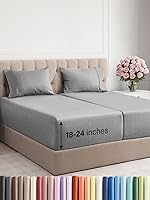 Vista 419 de Extra Deep Pocket Split King Sheets - 5 Piece Breathable & Cooling Bed Sheets - Hotel Luxury Bed Sheet Set - Soft, Wrinkle Free & Comfy - Easily