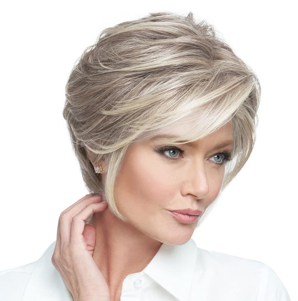 Amazon.com : Raquel Welch Go To Style Versatile Flattering Short Shag Wig  by Hairuwear, Average Cap, RL119 Silver & Smoke : Beauty & Personal Care