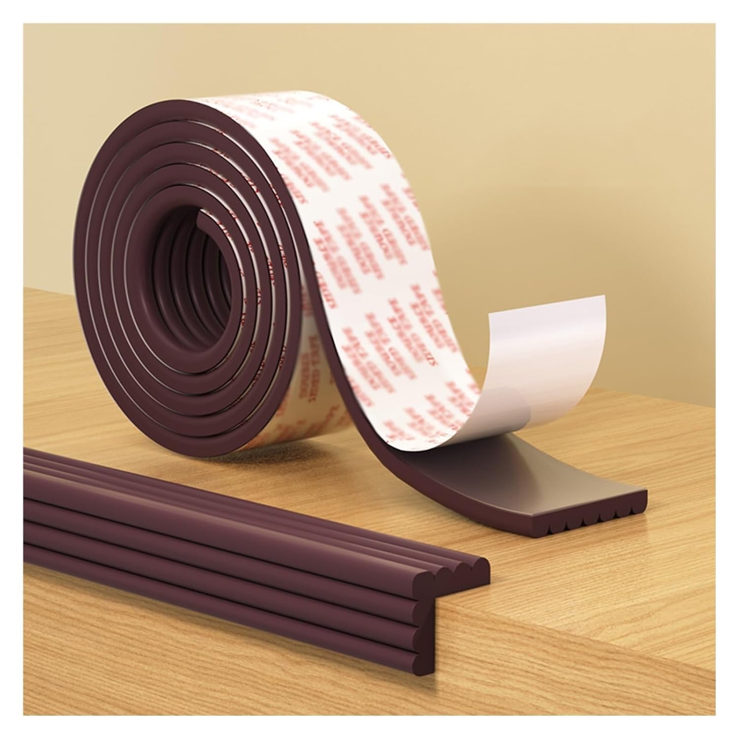 2 MTR Silicon Corner Guards, Edge Corner Guard for Kids | Edge Safety Bumpers Protector Safe Corner Cushion for Stair,Self-Adhesive Thicken Corner Protectors Bumper Strip 2 M(B-Brown)-image-37