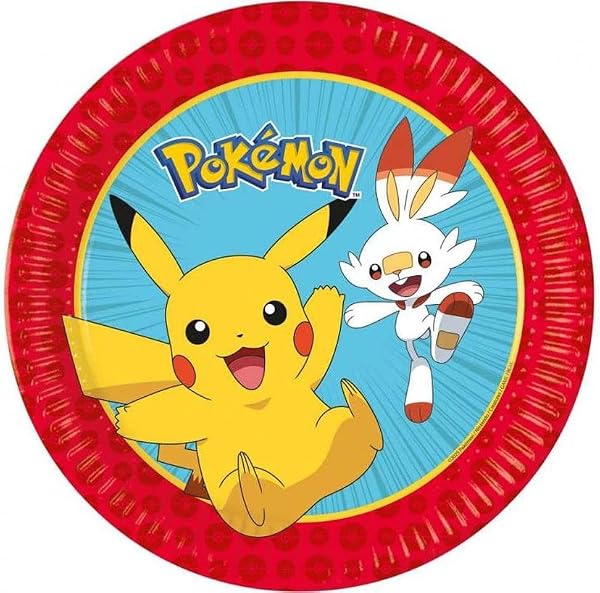 Kit de fête Pokémon 36 pièces, assiettes en carton, gobelets en carton et serviettes pour anniversaire d'enfant - 2
