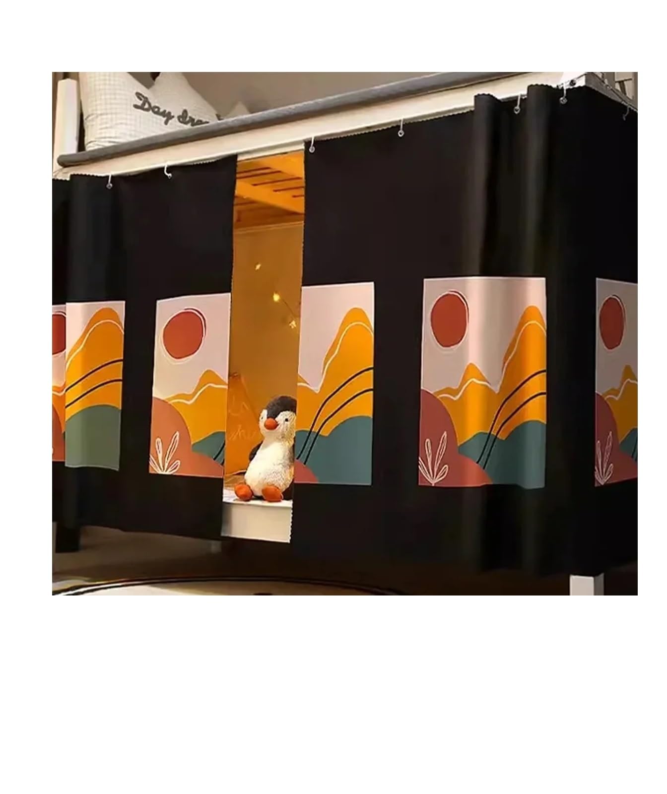 Cortina de cama litera para solucionar la falta de privacidad y luz en dormitorios infantiles