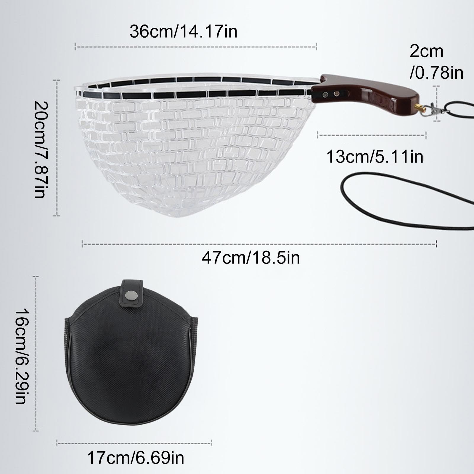 Épuisette de Pêche Épuisette Pliable avec Manche pour Aquarium