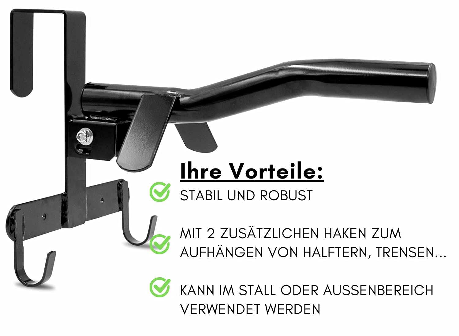 AMKA Sattelhalter klappbar mit 2 Haken schwarz, zum Einhängen