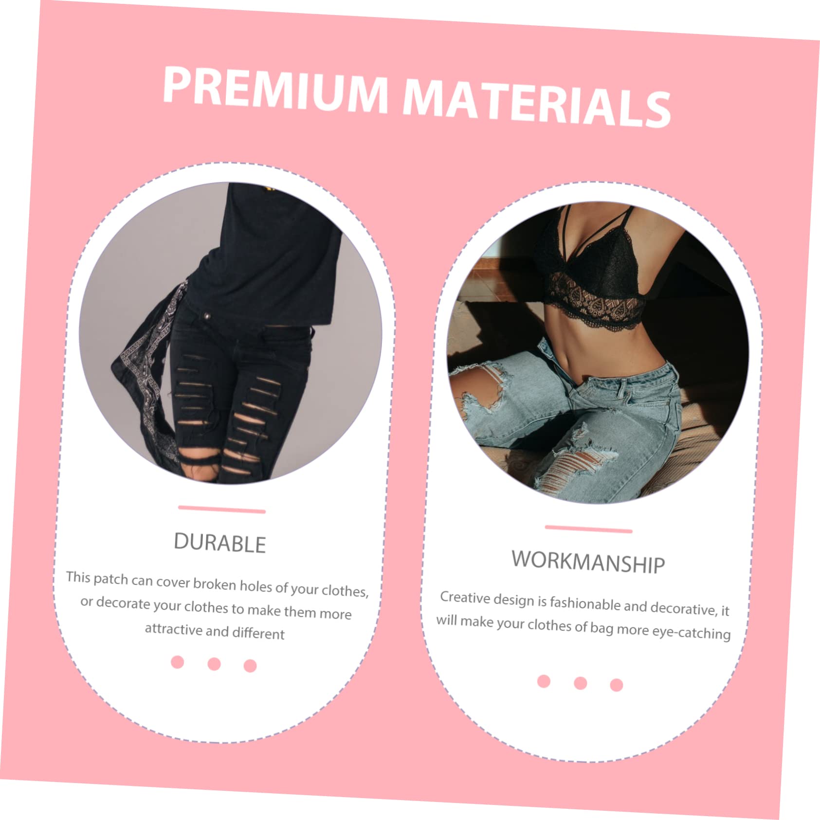 NUOBESTY 48piezas Parches Decorativos De Bordado Para Ropa Parches De Costura Multipropósito Diseños De Arcoíris y Relámpago Adornos Para Ropa y Accesorios