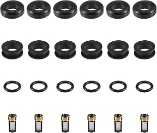 Fuel Injector Seal O Ring - Car O-Ring Rebuild Repair Kit - for Toyota Supra 3.0 NBR Rubber Black - 6 Sets
