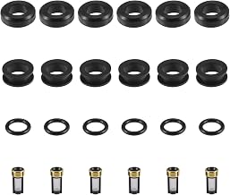 Fuel Injector Seal O Ring - Car O-Ring Rebuild Repair Kit - for Toyota Supra 3.0 NBR Rubber Black - 6 Sets