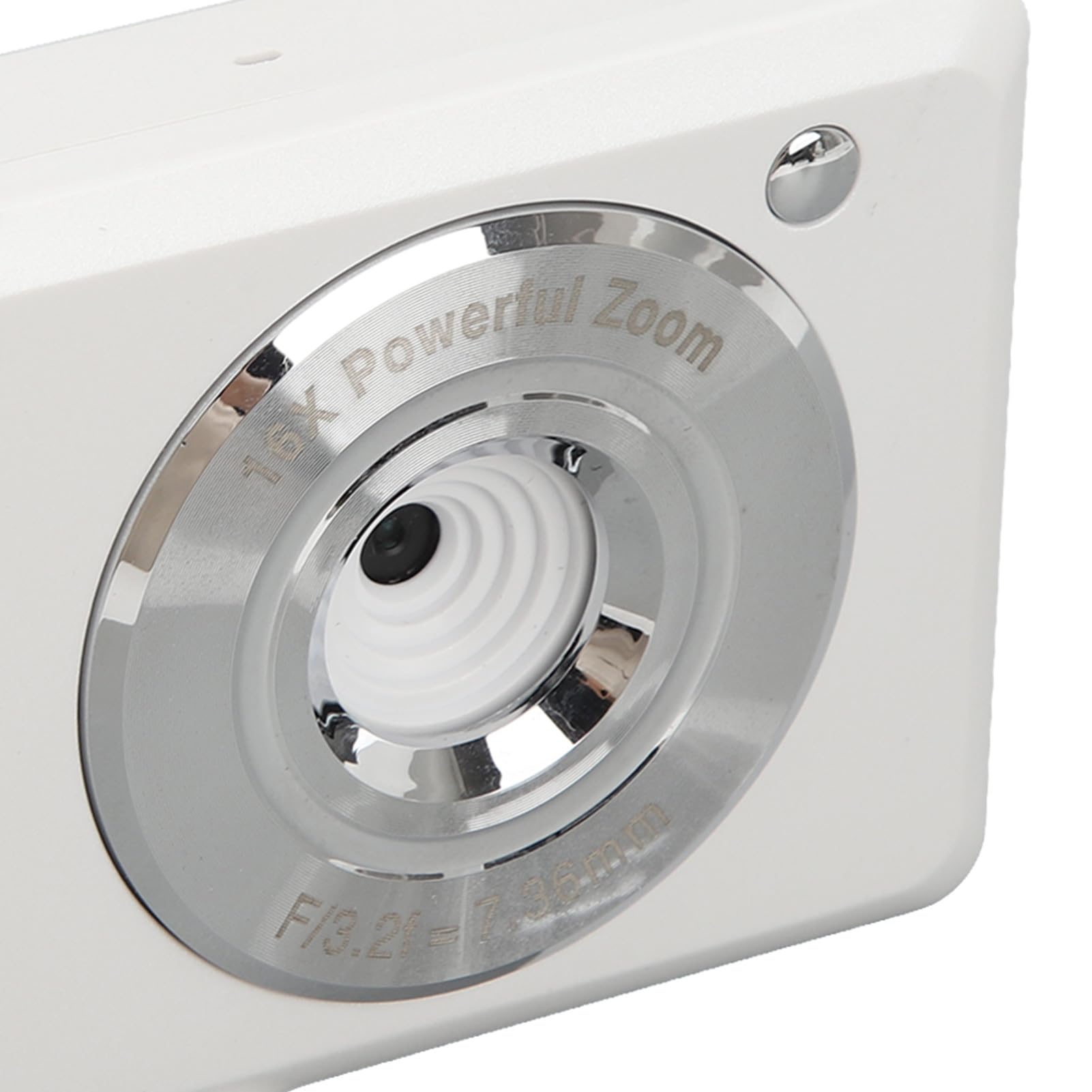 Fotocamera Digitale 4K, Timer di Scatto per Adolescenti, Piccola Fotocamera, Schermo TFT da 2,7 Pollici, Zoom 16X con Cordino per la Fotografia (SILVER)