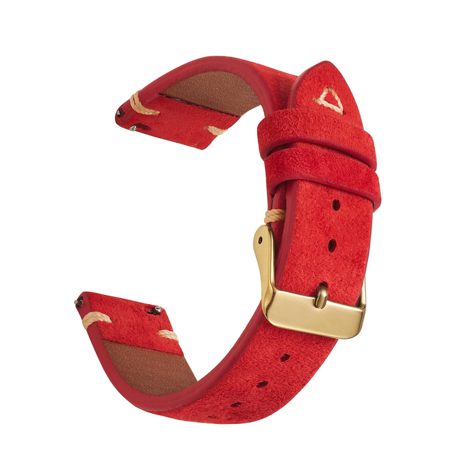 WOUKUP Quick Release Suede Leather Watch Bands Vintage Watchband for Men Watch Strap 18mm 19mm 20mm 21mm 22mm 24mm