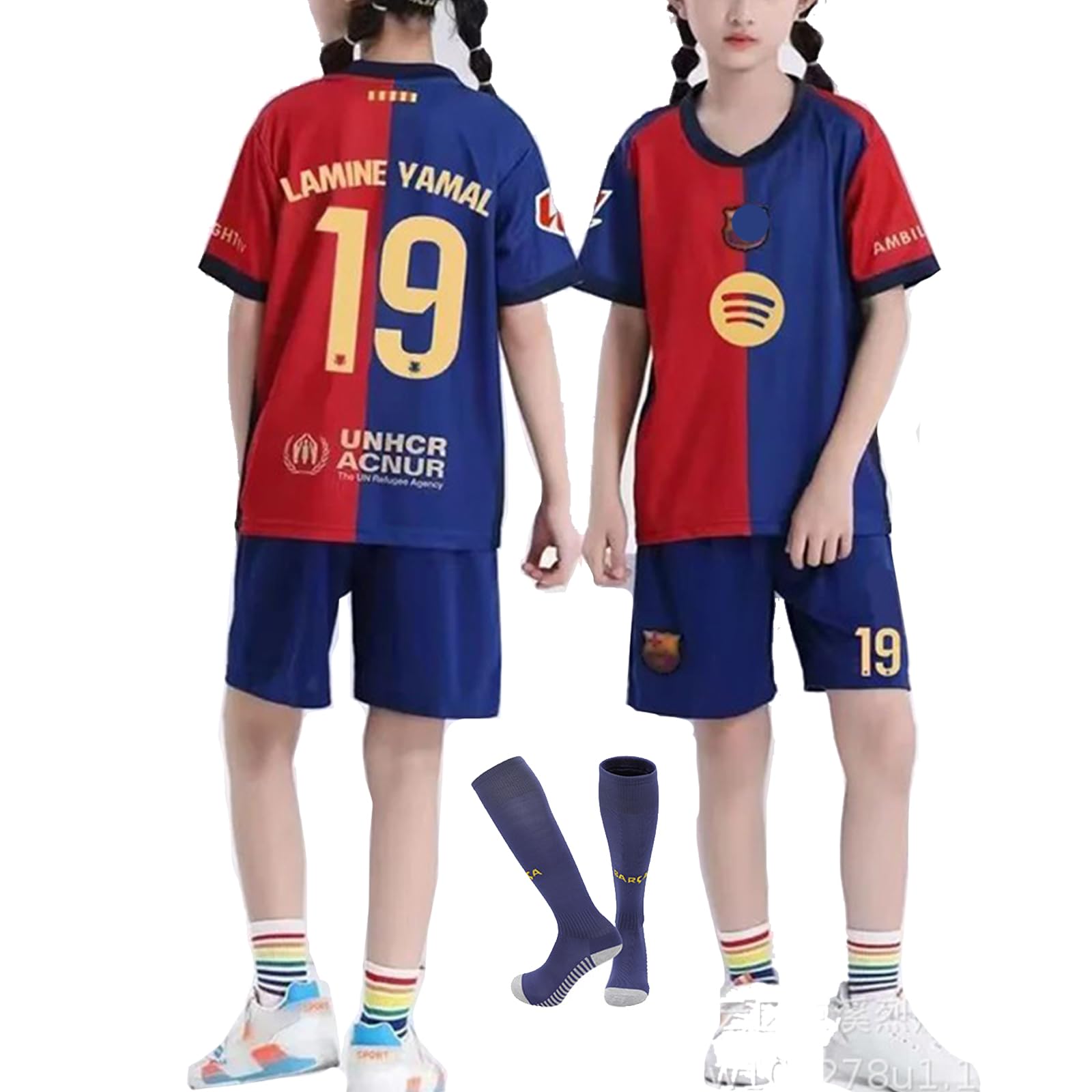 Amazon.co.jp: [EESDCOS] 2024-2025年 ホーム バルセロナ 19番 ラミン