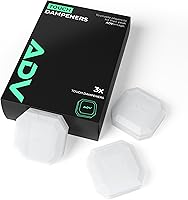 Vista 12 de ADV Tennis Amortiguador con tacto personalizado, paquete de 3, amortiguador de raqueta para reducir la vibración, aliviar los síntomas de lesiones