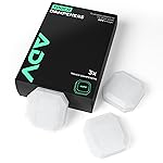 ADV Tennis Dampener with Custom Feel, Racket Shock Absorber to Reduce Vibration and Stay on The Racket, Engineered Poly-Silicone Tennis Racket Dampener, Clear, Touch 3-Pack