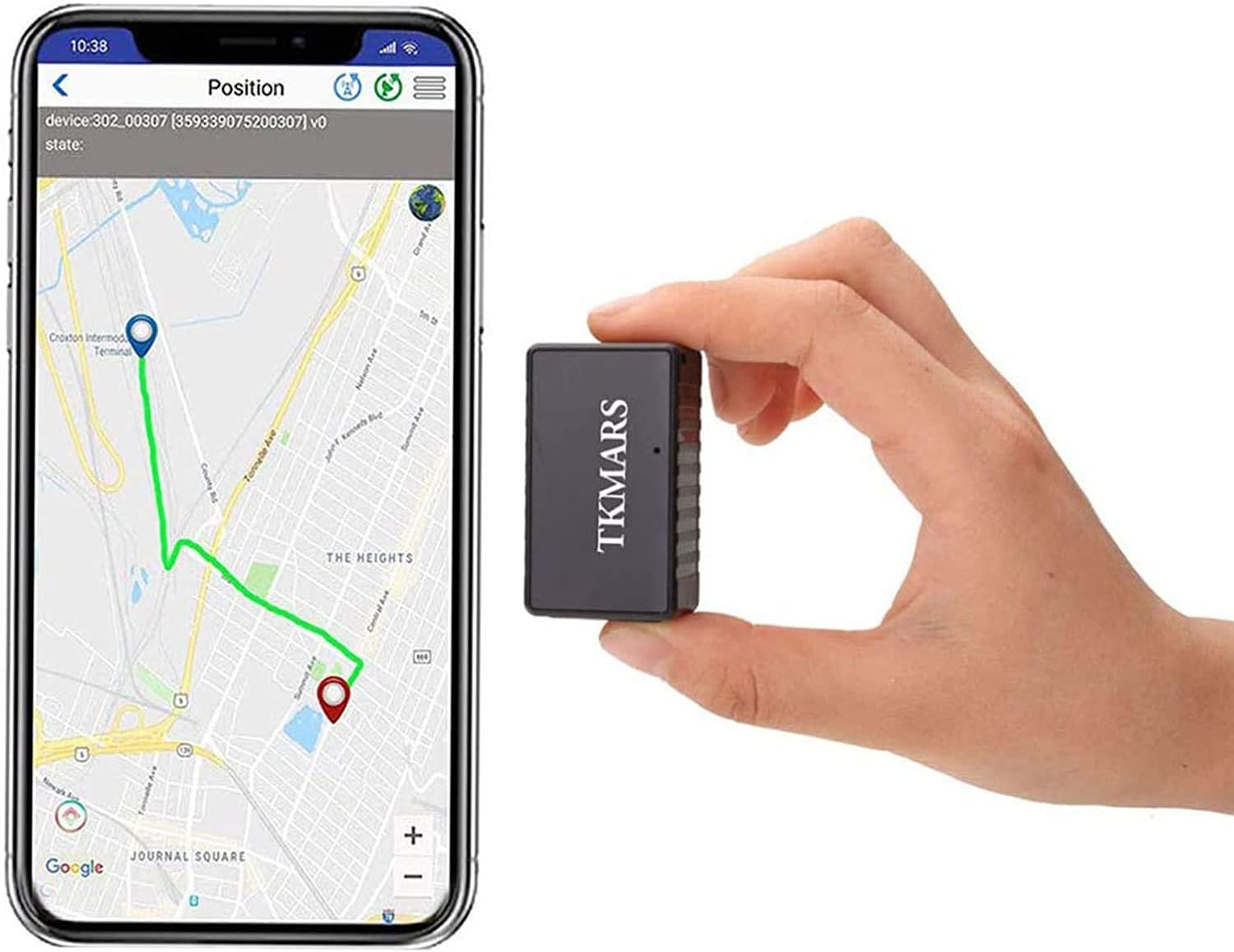 Zeerkeer Mini GPS Tracker Magnetic Mini GPS Locator Real-Time Anti-Theft Hidden Micro Tracker Device with Geo-Fence for Kids, Elderly, Wallet, Luggage and Important Document