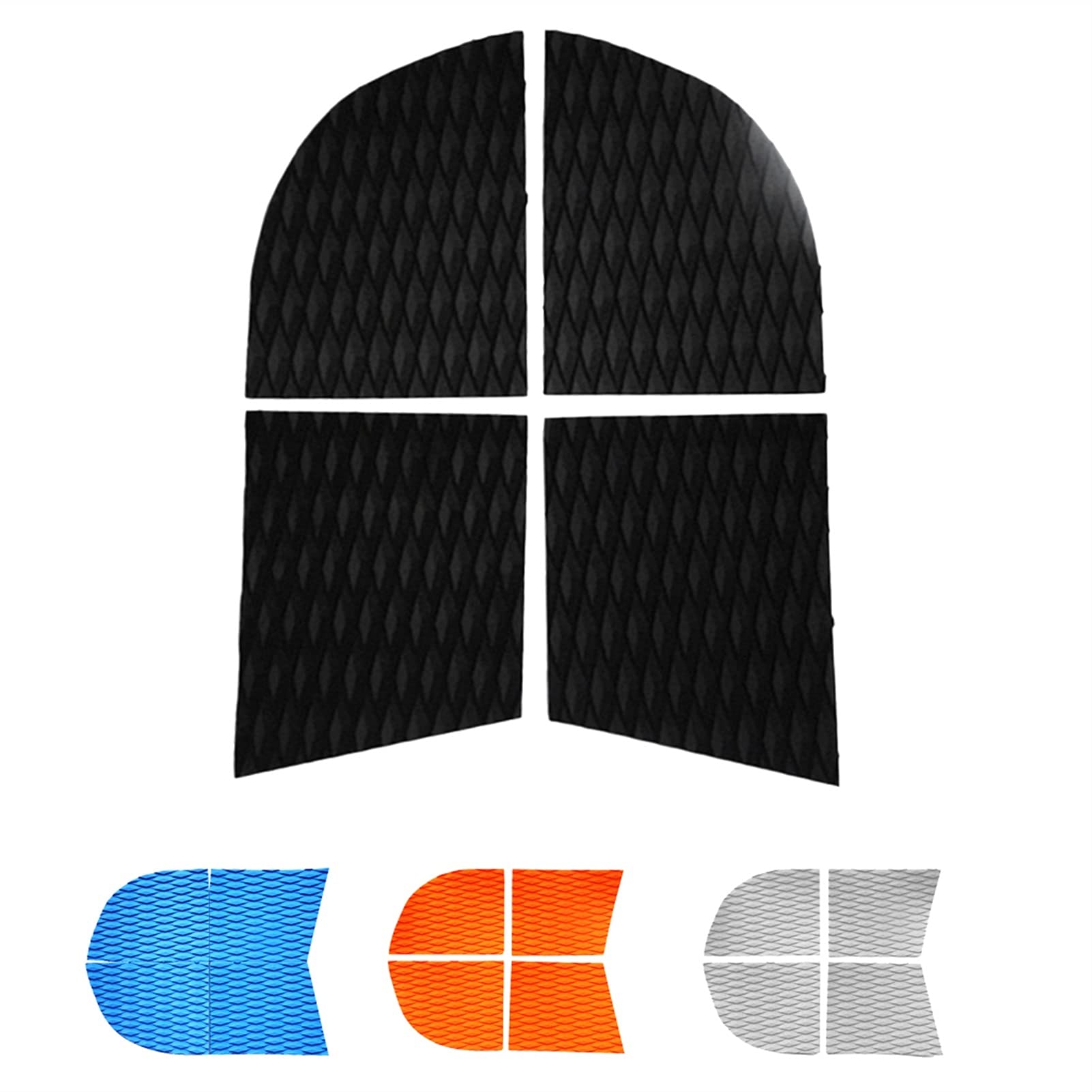 4pcs Perro Tabla de Surf Pad Eva Surf Deck Grip Pad para la Tabla de paletas, Kayak, Tabla de Surf, Skimboard (Color : Sky Blue)