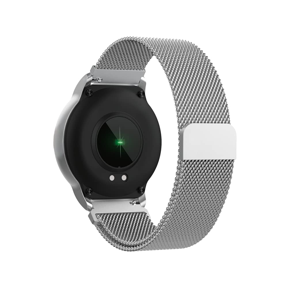 Forever smartwatch ForeVive 2 SB-330 inteligentny zegarek, dwie bransoletki, wodoodporność IP68, monitor aktywności, powiadomienia, menu j. polski (Srebrny)