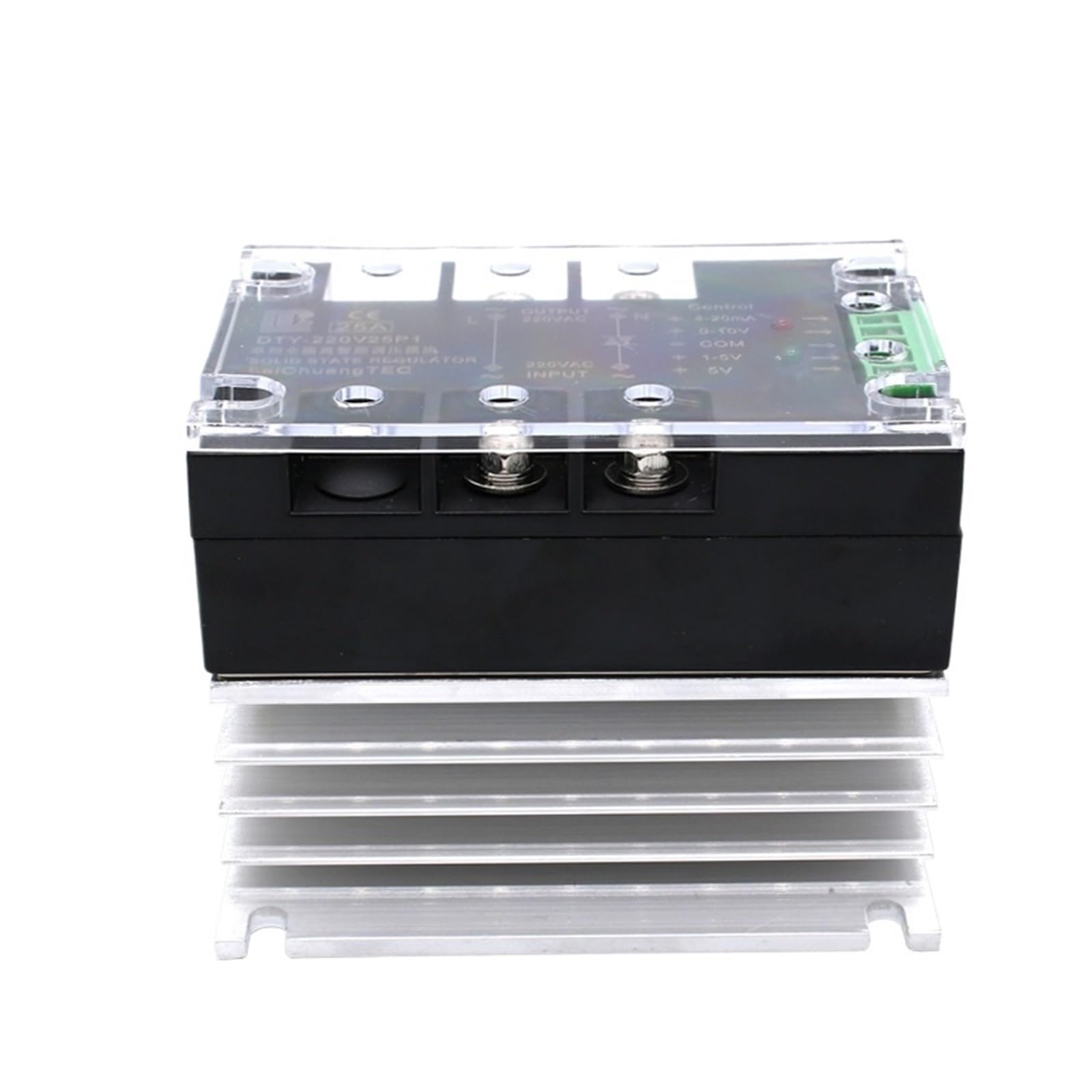 Relè a stato solido Modulo regolatore di tensione CA monofase potenziato 220V 380V 10A 25A 40A Modulo regolatore di potenza con dissipatore di calore(40A,380V)