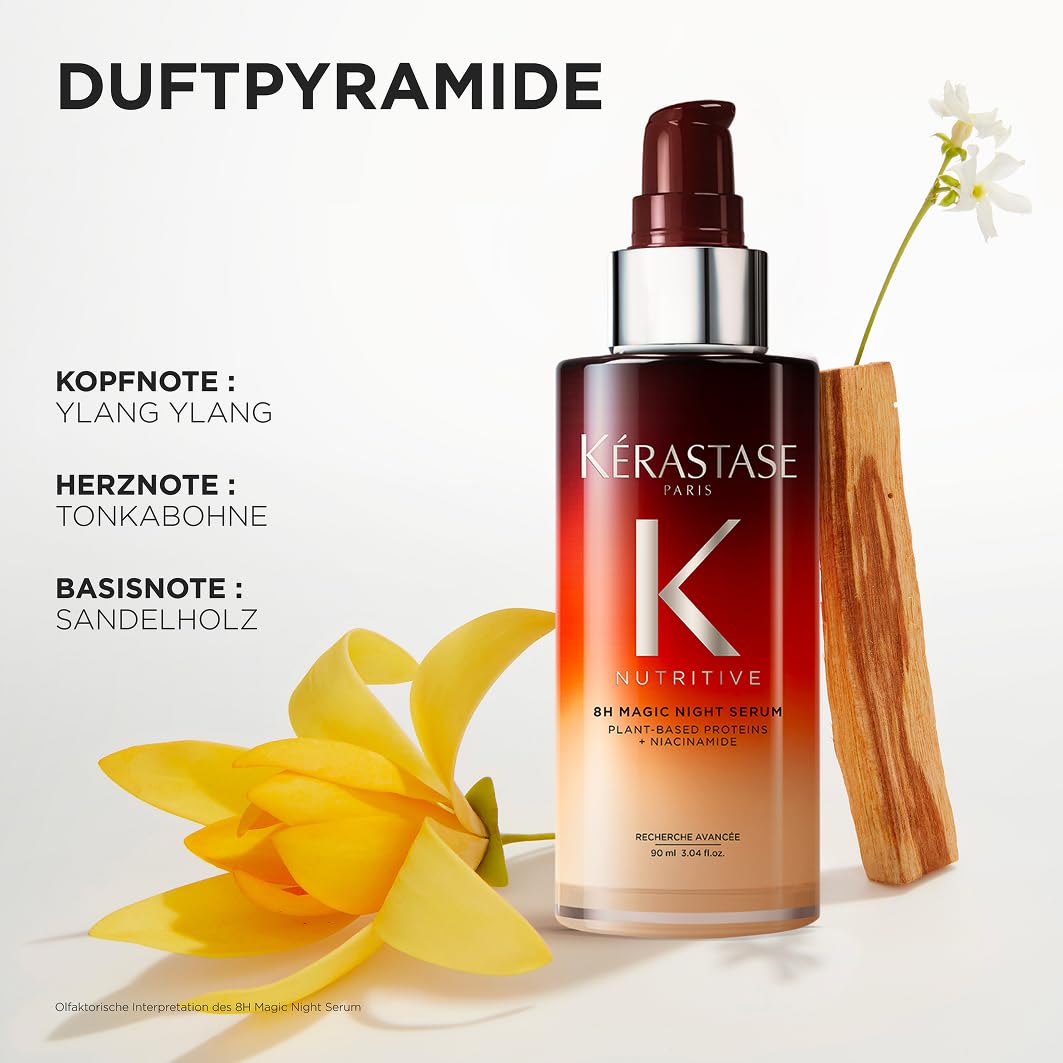 Kérastase Pflegeset mit Genesis Sérum Anti-Chute Fortifiant gegen Haarverlust und Haarbruch (90 ml) und Nutritive 8H Magic Night Serum (90 ml) für mehr Glanz und Geschmeidigkeit