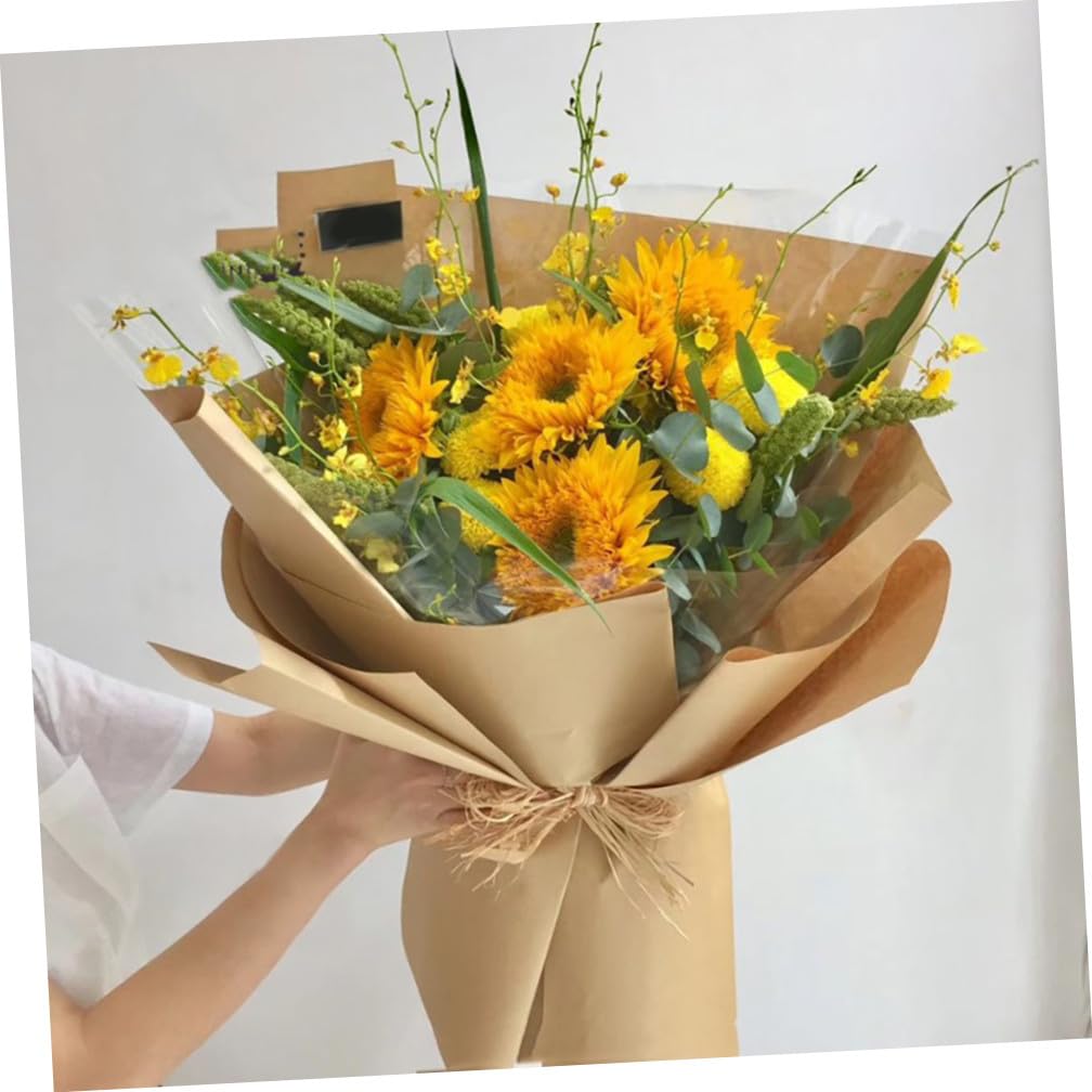 FRCOLOR Geschenkpapier Für Blumenverpackungen Einfarbiges Kraftpapier Ideal Für DIY Blumensträuße Und Kreative Bastelprojekte