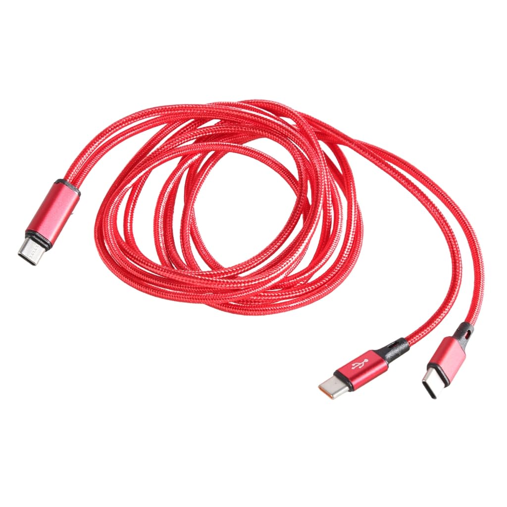 Tsophreniq 2 USB C Charging Cable Charging Two Devices Simultaneously with Single USB C Port for Smartphones