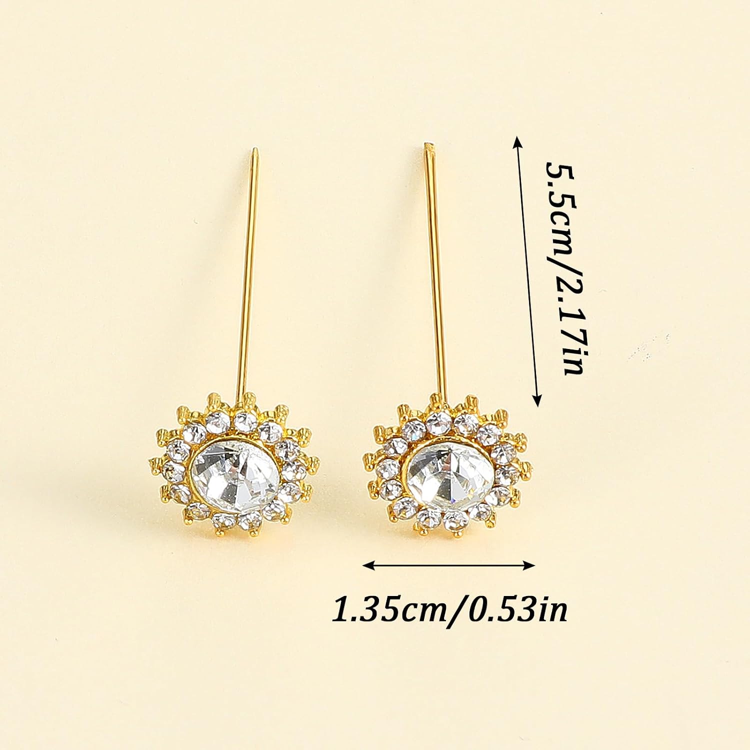 Mabor 15Pcs Diamond Pins for Bouquets, Rhinestone Flower Head Decorative Pins, Diamond Head Flower Corsage Boutonniere Pin for Wedding Bouquet Jewelry Ornaments Decoration DIY Craft