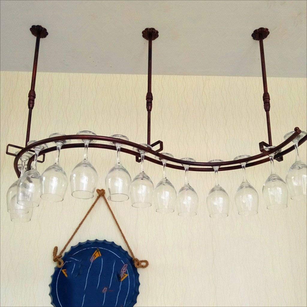 Casier à vin en fer de qualité supérieure 100x28cm style bistrot