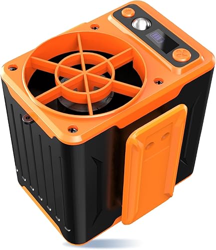 Ventilador de cintura portátil recargable, ventiladores de camisa personal de 10000 mAh, ventilador de cinturón de clip de 4 velocidades de 10000