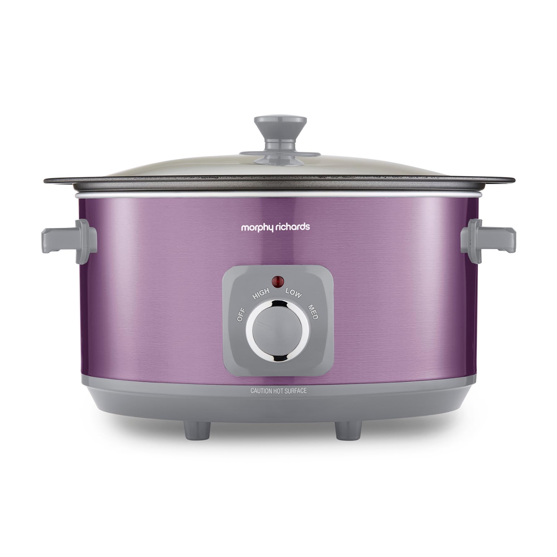 Morphy Richards 6.5L Slow Cooker,  Accents Sear and Stew Metallic Purple 461024