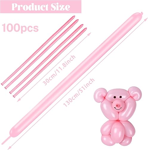 Miniatura 9 de Paquete de 260 globos largos, 100 globos negros de animales torcidos, globos mágicos largos de látex grueso para modelos de animales, Halloween